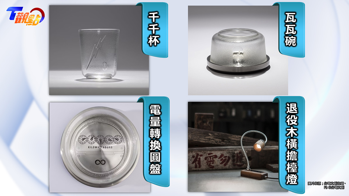 台電退役電表、木橫擔，化身文創商品。